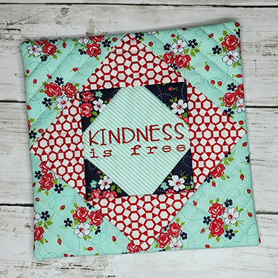 ITH mini pillow kindness is free